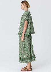 Lume Skirt- Linen Check
