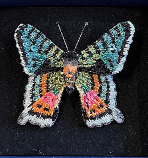 Trovelore Madagascar Sunset Moth Embellished Brooch Pin