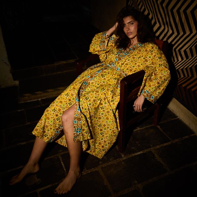 Sage x Clare Magnolia Cotton Bath Robe