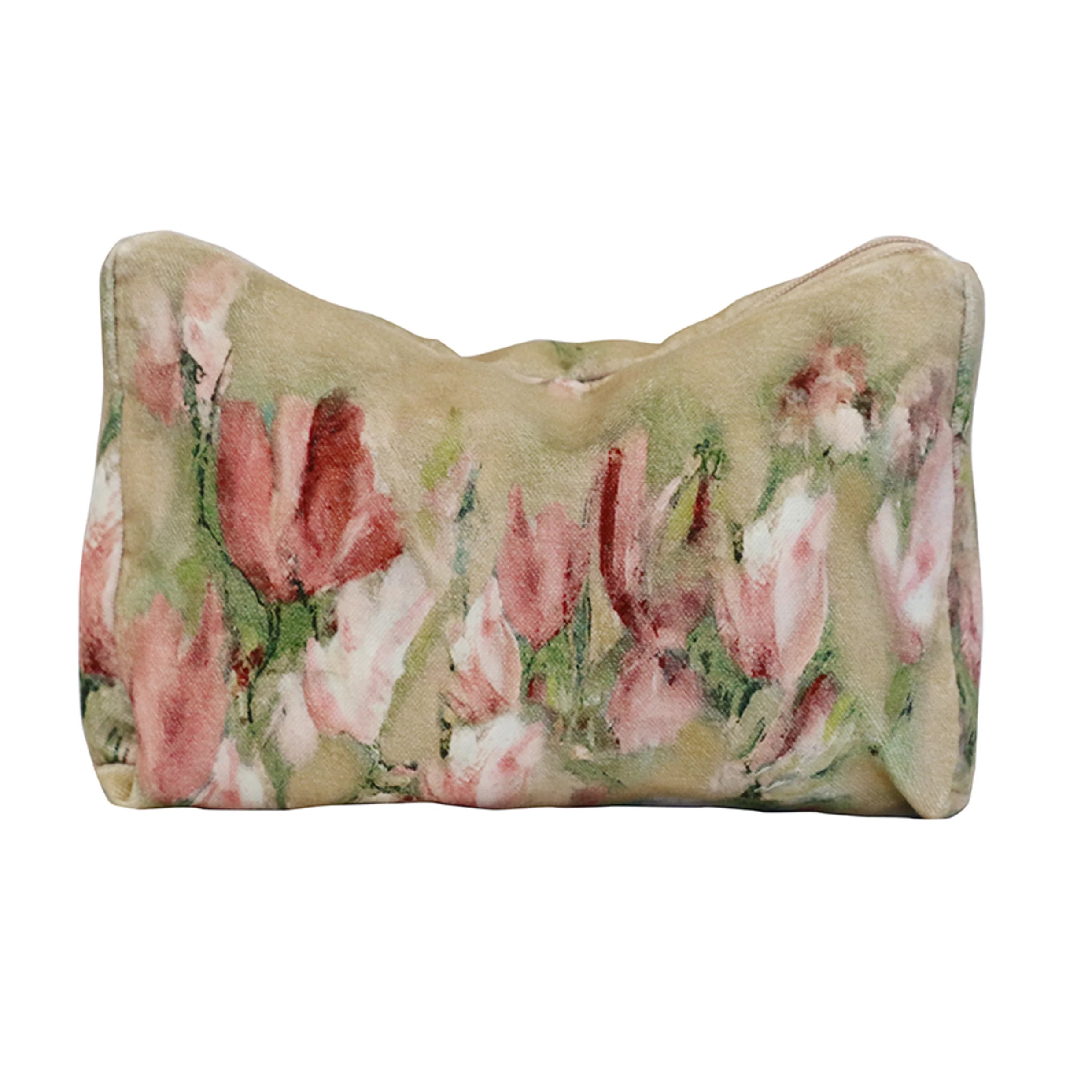 CC Interiors Magnolia Limone Velvet Cosmetic Bag