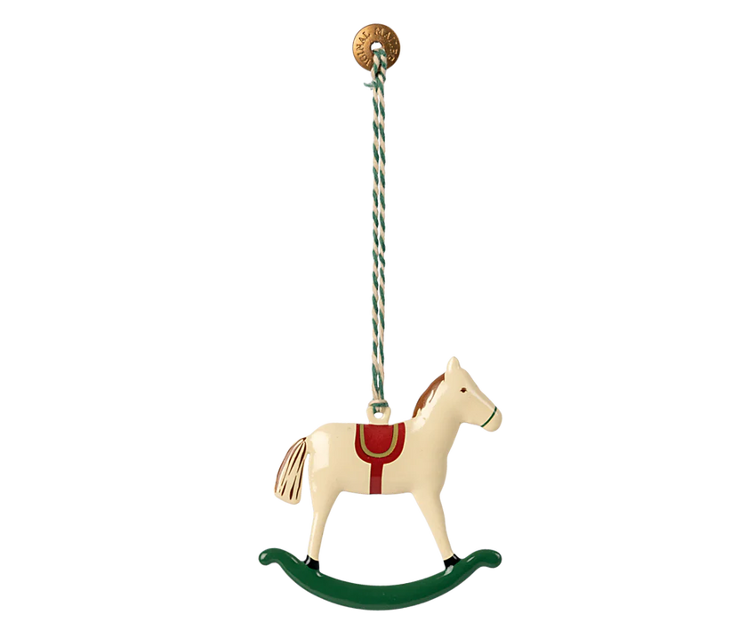 Metal Rocking Horse Ornament