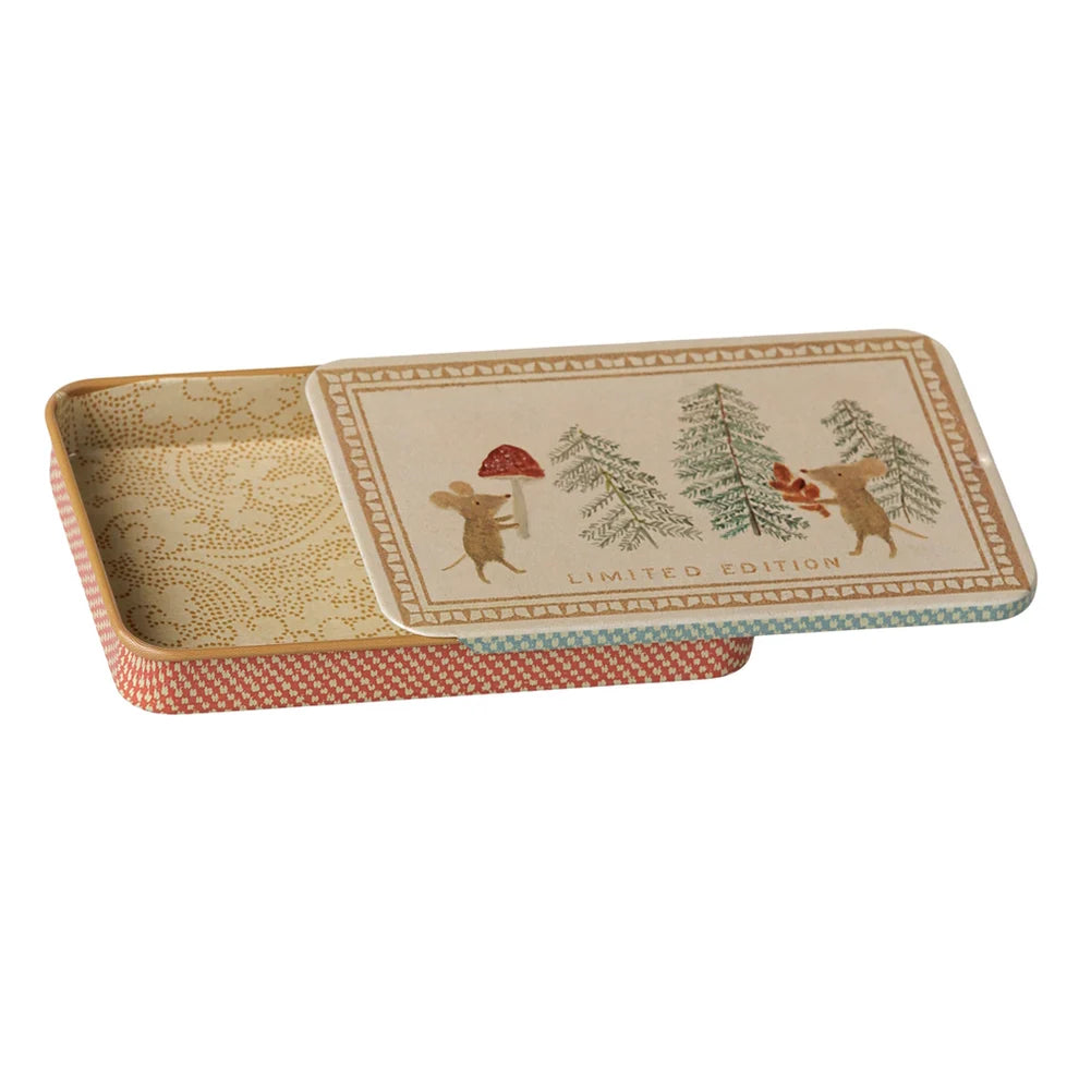 Metal Box Sliding- Christmas Mice