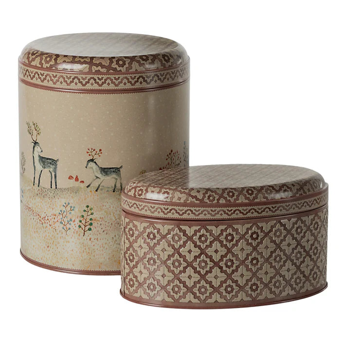 Maileg Winter Wonderland Metal Gift Boxes- set of 2