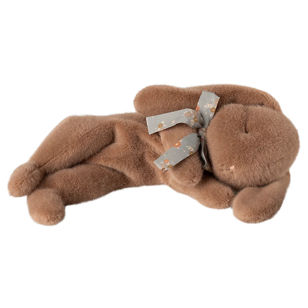 Maileg Sleeping Bunny Plush in Brown
