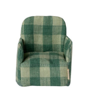 Maileg Mouse Folding Chair Green Check