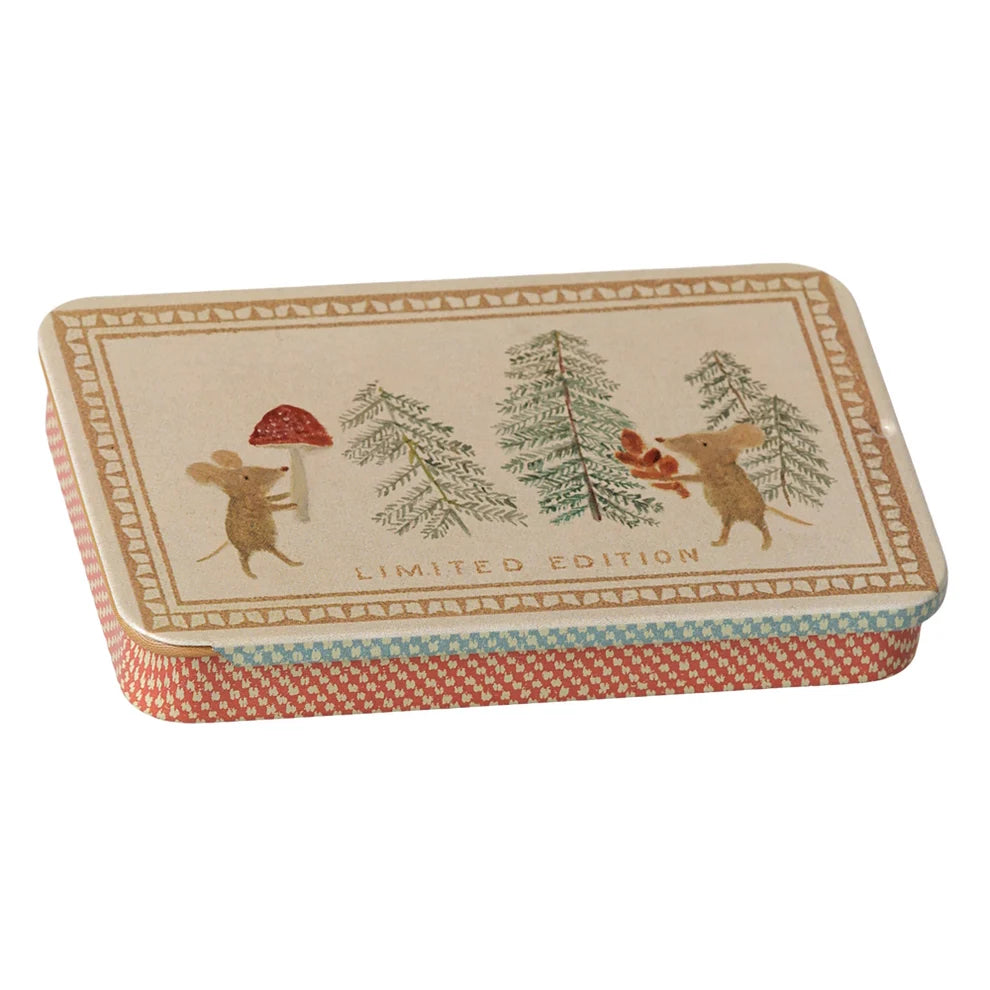 Maileg Metal Box Sliding Christmas Mice