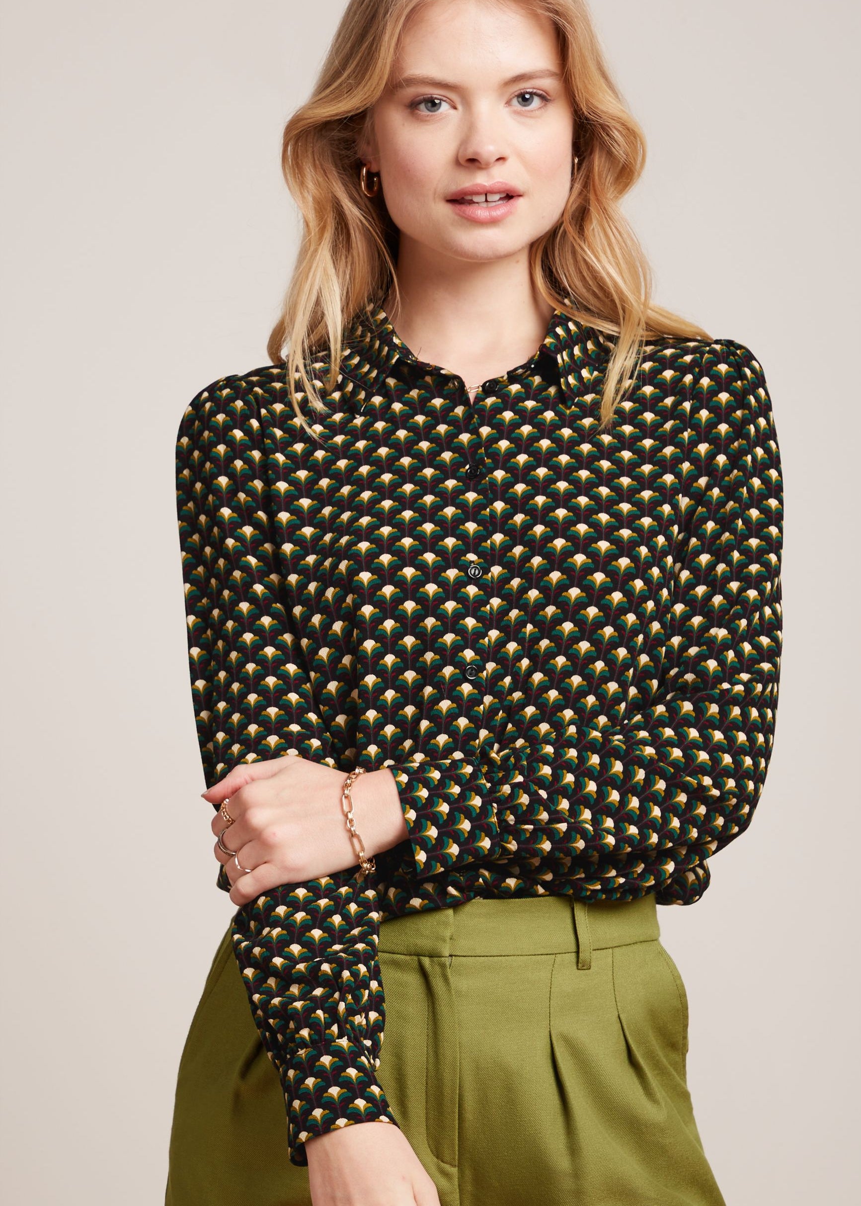 King Louie Maisie Blouse in Mayfield Print