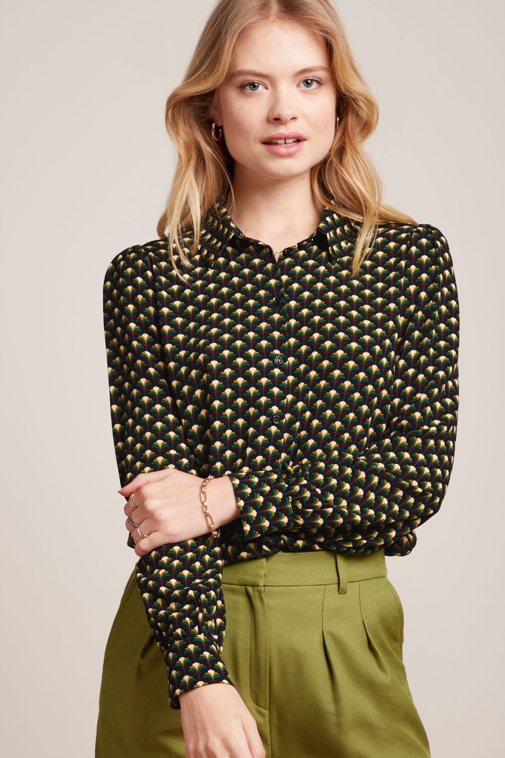 King Louie Maisie Blouse in Mayfield Print