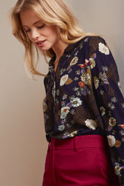 Kingh Louie Maisie Blouse in Rising print