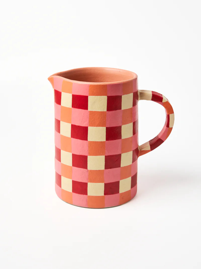Jones & Co Maker Jug-Rosy Check