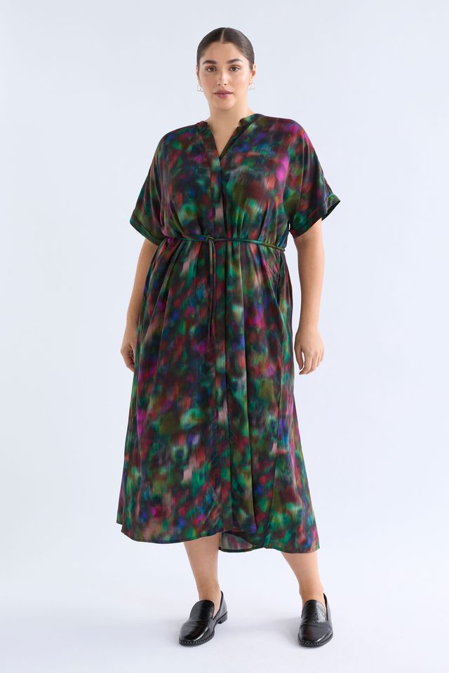 ELK the Label Malo Shirt Dress in Jord Print