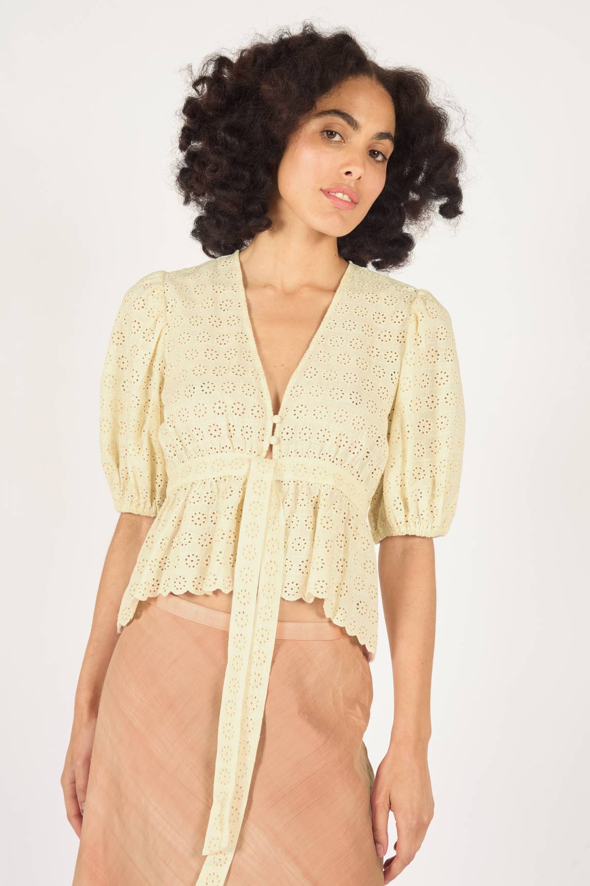 Keepsake Cream Margot Top