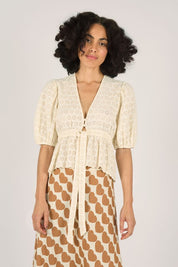 Keepsake Cream Margot Top