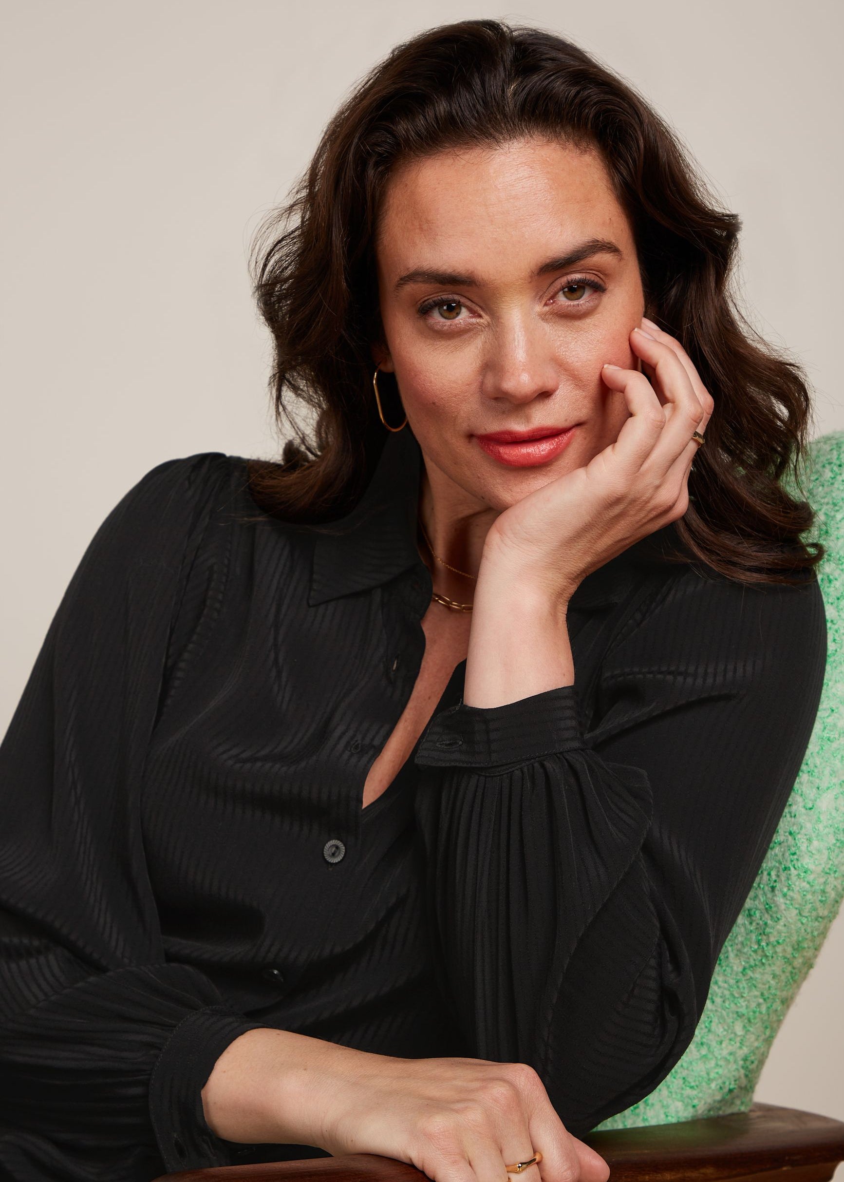 King Louie Marisa Blouse in Allegra Black