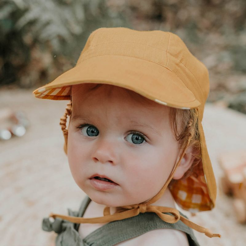 'Lounger' Reversible Flap Sun Hat- Marley