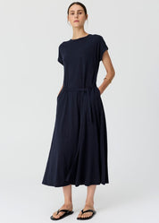 POL Mast Tee Dress in Ink