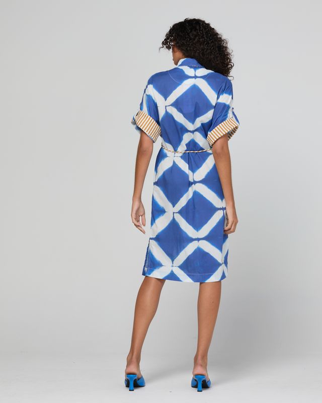 Maui Shirt Dress- Block Print