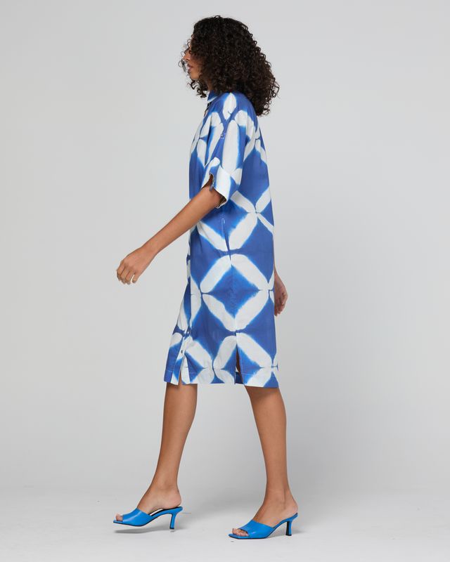 Maui Shirt Dress- Block Print