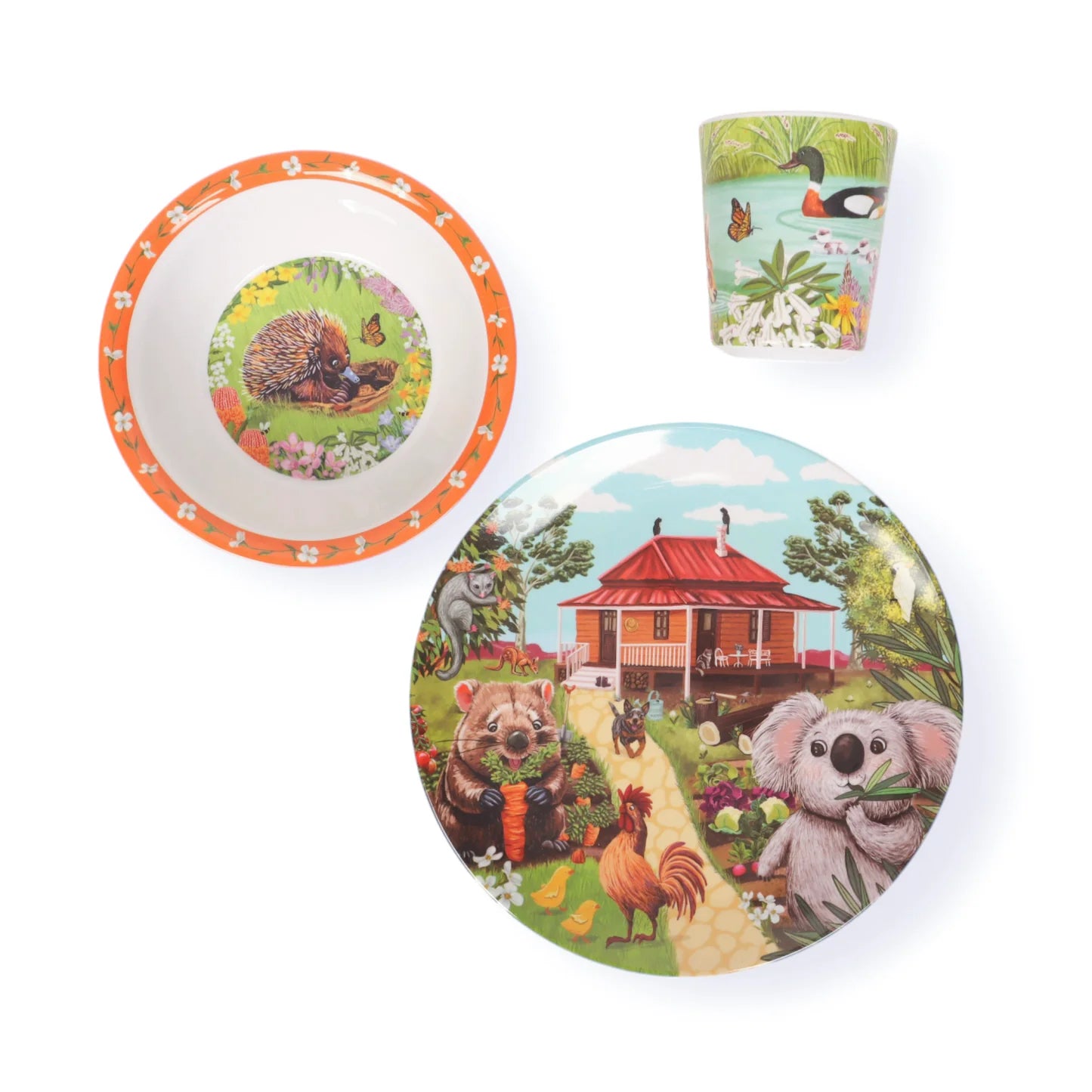 La La Land Melamine Children's Set Garden Giggles