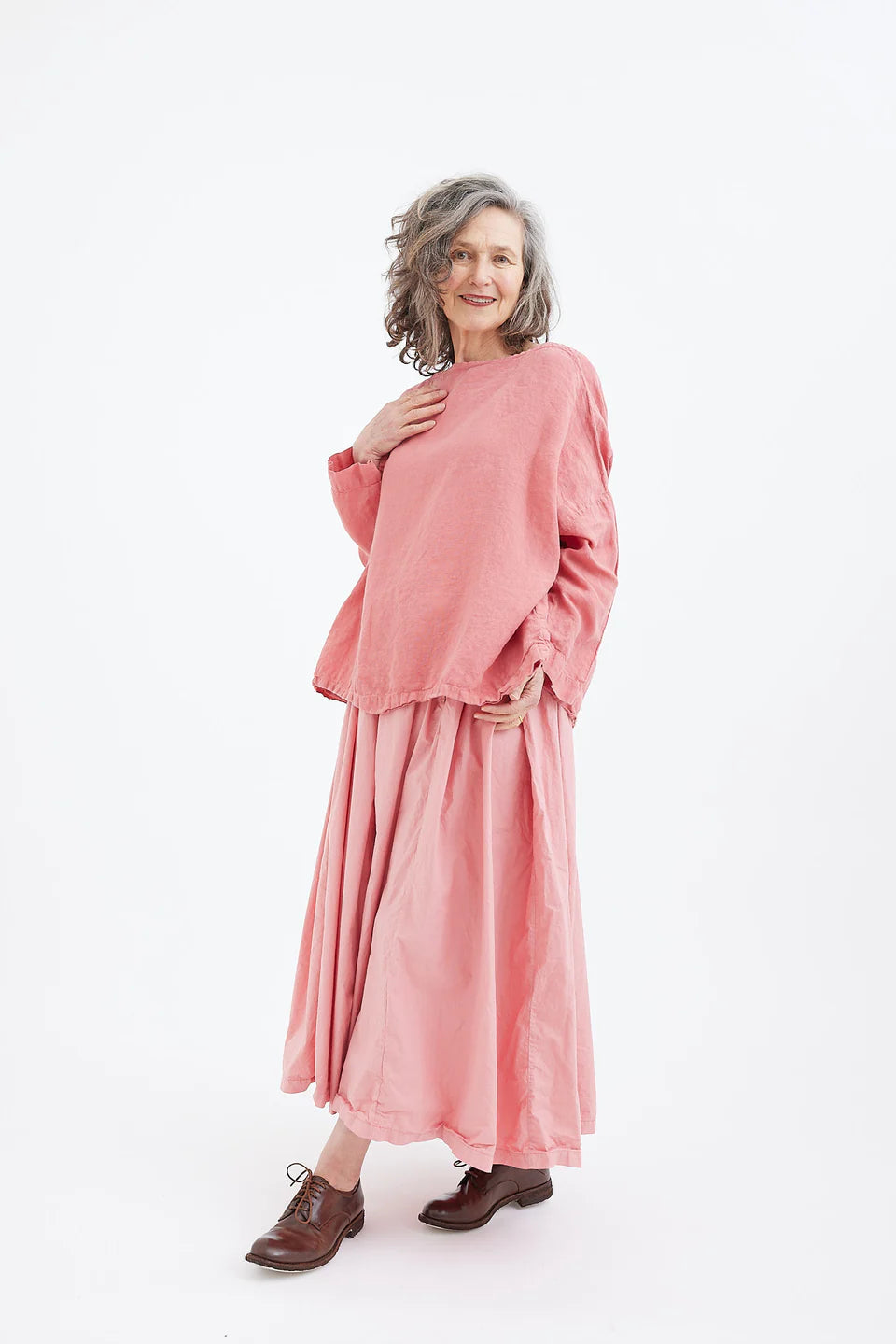 Sailor Boxy Top - Light Linen