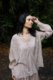 Metta Melbourne Hill Shirt in Ginza Print Cotton Voile