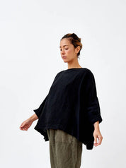 Sailor Boxy Top - Light Linen