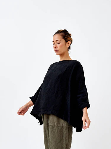 Sailor Boxy Top - Light Linen