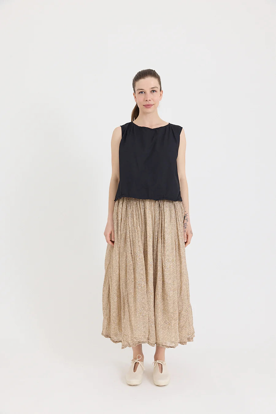 Metta Melbourne Ulla Skirt in Ginza Print Cotton Voile
