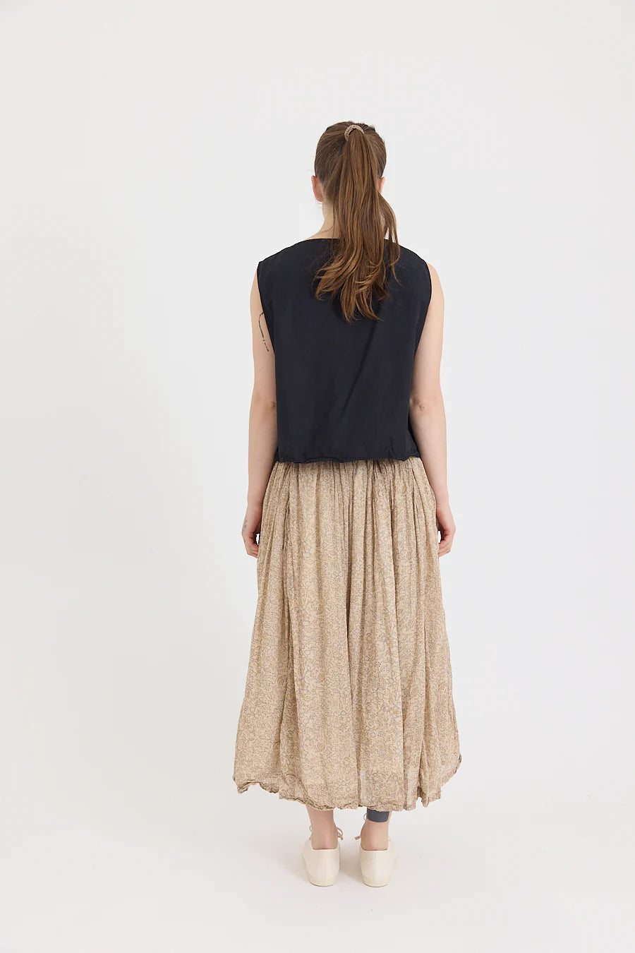 Ulla Skirt- Double Cotton Voile- Ginza Print