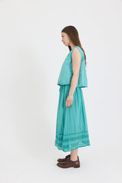 Anna Top-Cotton Poplin-Duck Egg