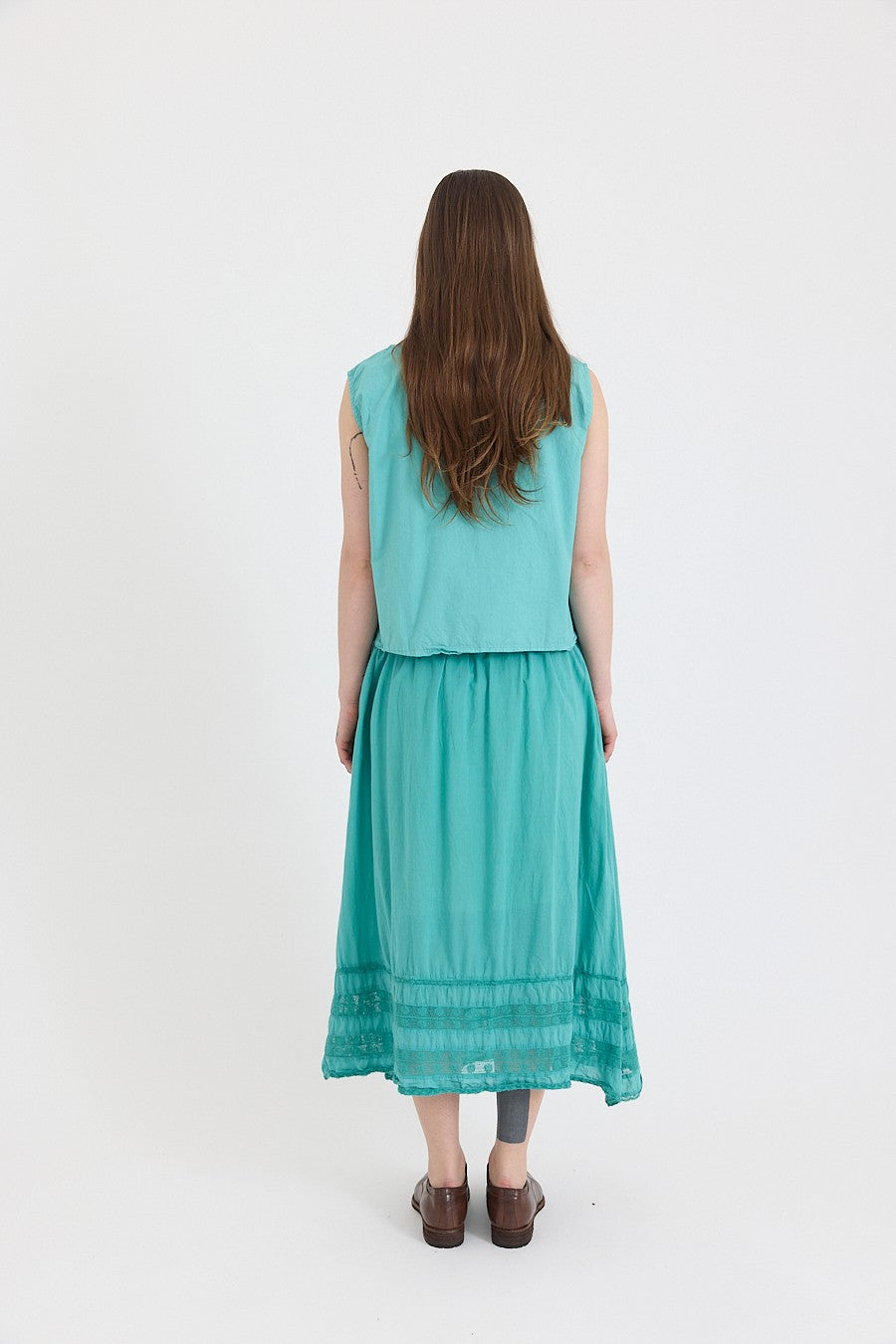 Anna Top-Cotton Poplin-Duck Egg