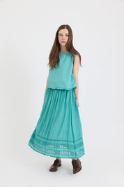 Anna Top-Cotton Poplin-Duck Egg