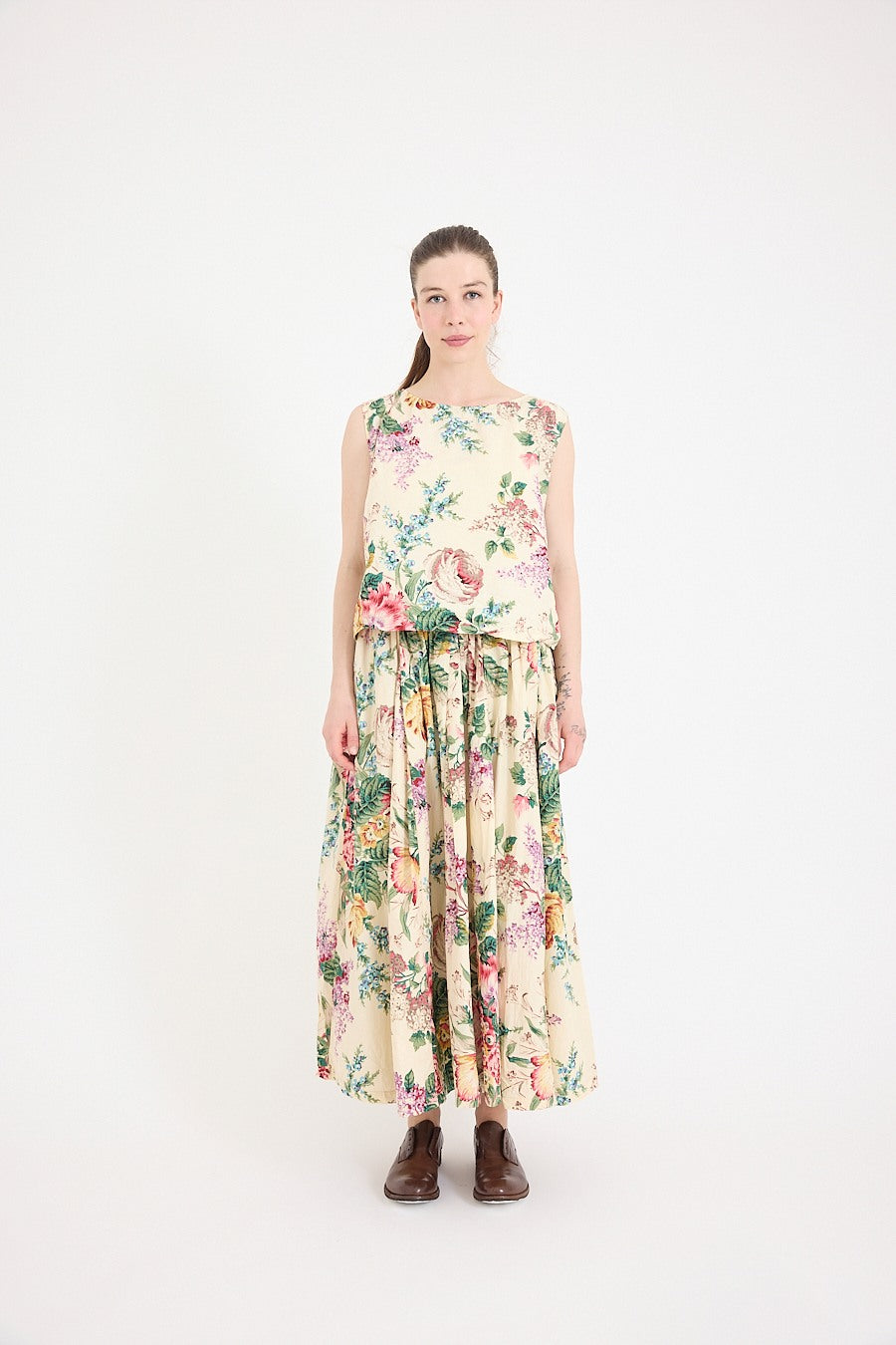 Metta Melbourne Anna Top in Bouquet Print