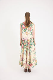 Anna Top-Cotton Poplin-Bouquet Print