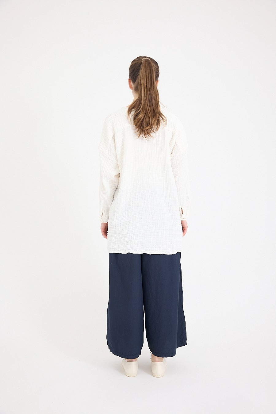 Coal Miners Shirt- Triple Gauze Cotton- White