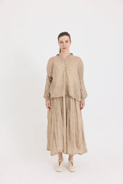 Ulla Skirt- Double Cotton Voile- Ginza Print