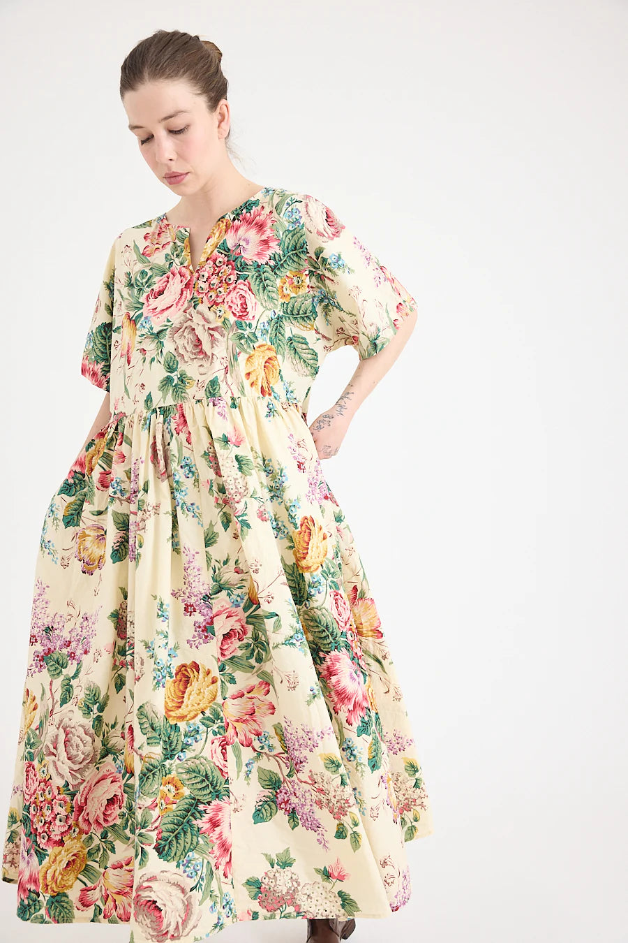 Metta Melbourne Paloma Dress in Bouquet Print