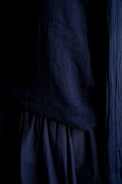 Lilly Top-Light Linen Gauze-Dark Navy