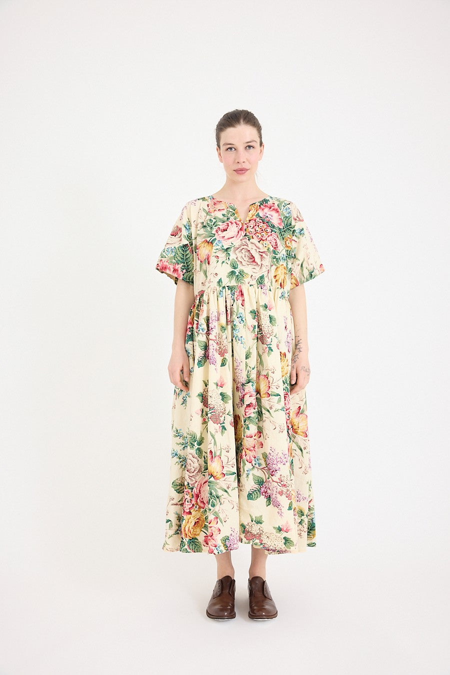 Paloma Dress- Bouquet Print
