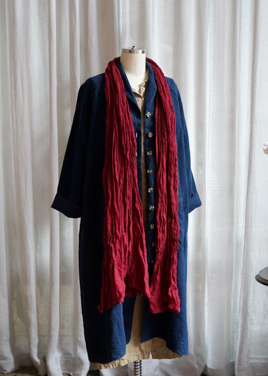 Metta_Melbourne_Soft_Classic_Scarf_Linen_Gauze_Merlot_Linden_Duster_Coat_Navy_Linen_Rose_Dress_Flax205.jpg