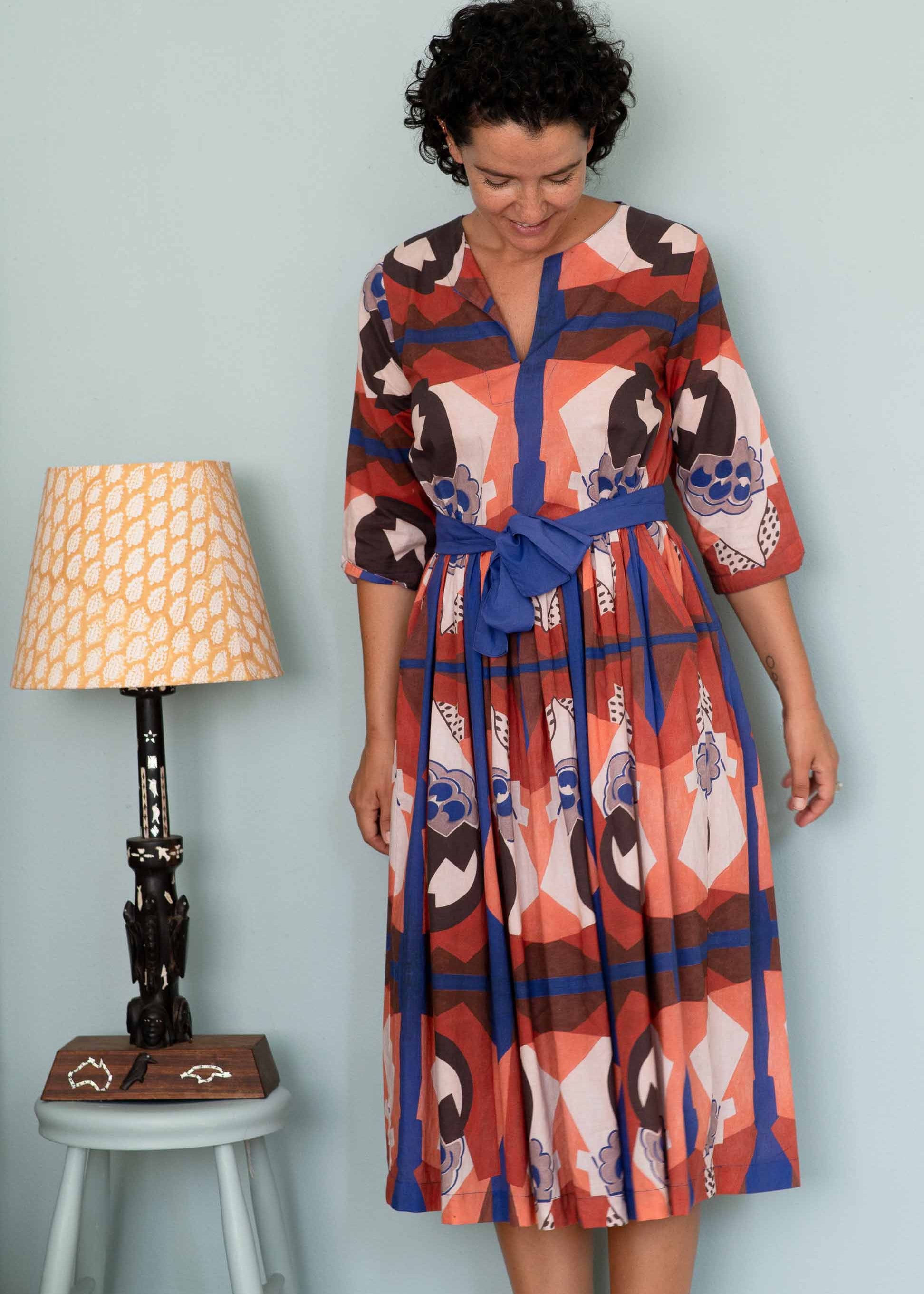 Lazybones Michaela Dress in Composition