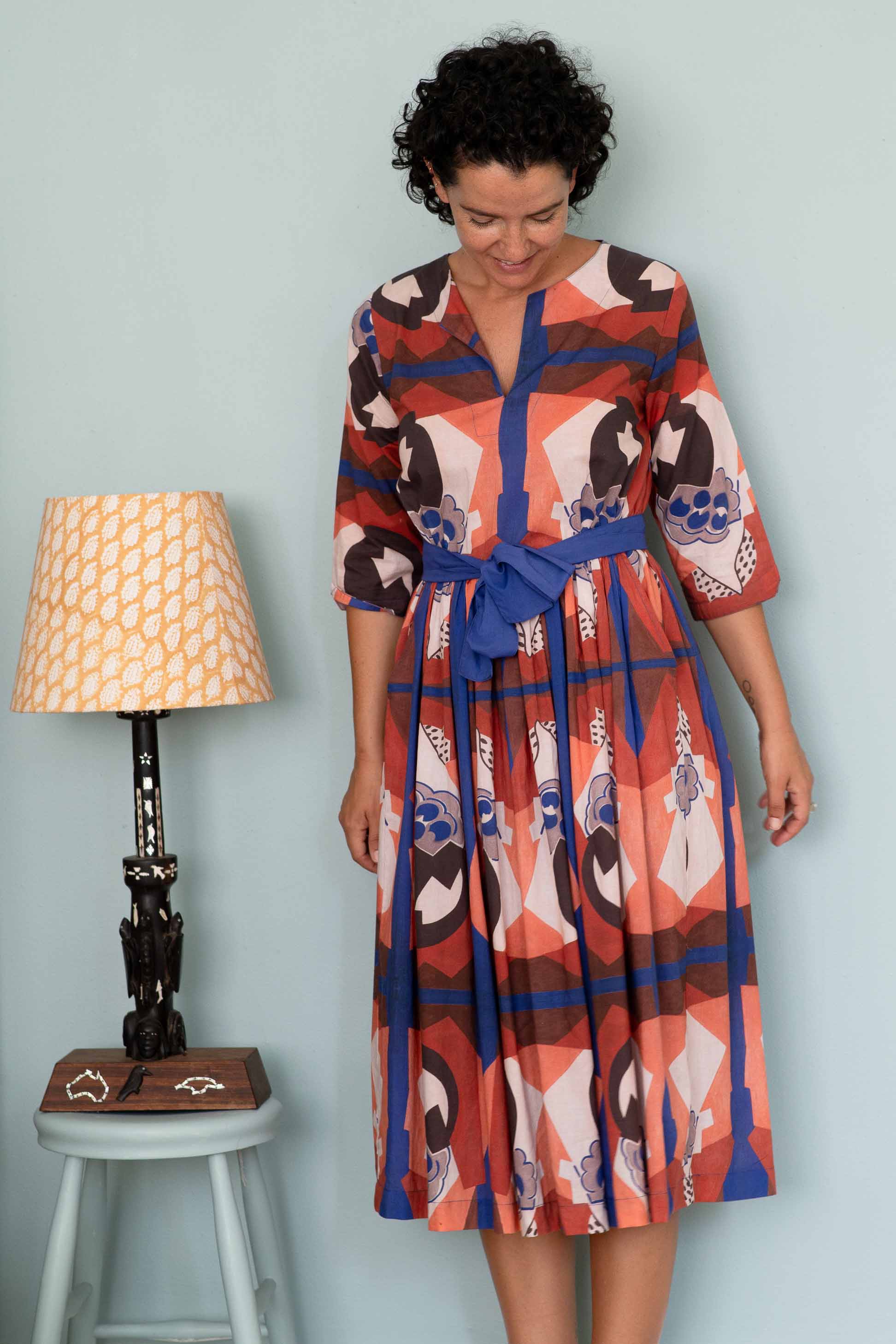 Lazybones Michaela Dress in Composition