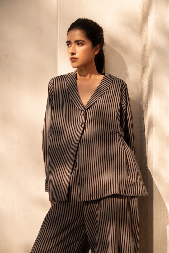 Mihi Short Jacket- Stripe