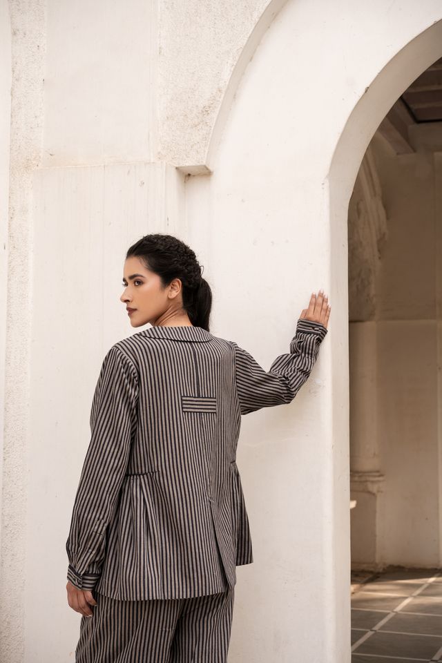 Mihi Short Jacket- Stripe