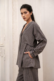 Mihi Short Jacket- Stripe