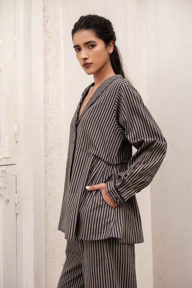 Mihi Short Jacket- Stripe