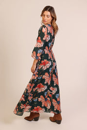Millie Dress- Slow Motion Green Floral