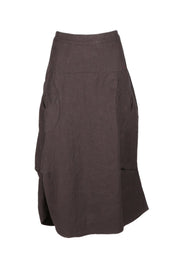 Milwaukee Fiesta Linen Skirt- Chocolate