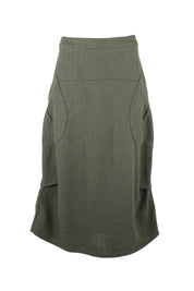 Milwaukee Fiesta Linen Skirt- Khaki