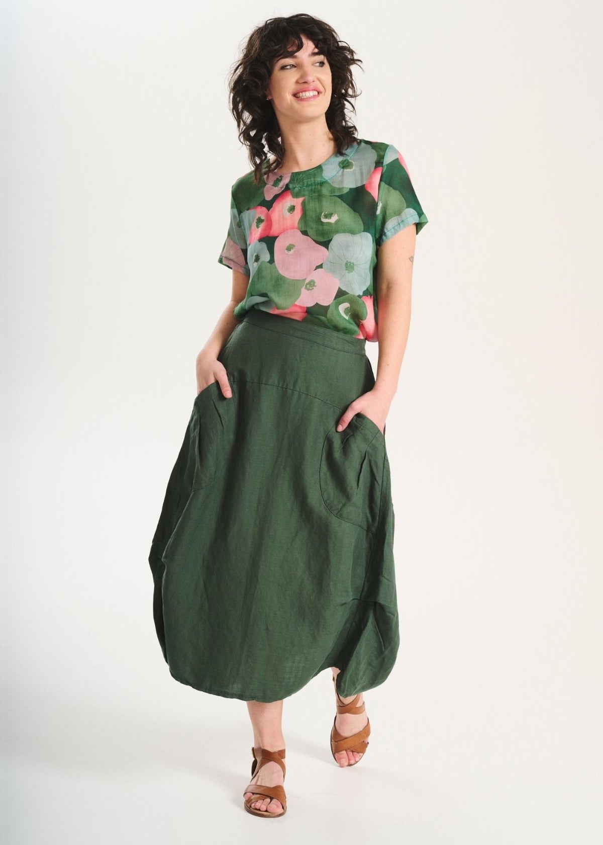 Olga de Polga Milwaukee Solenne Skirt in Sage